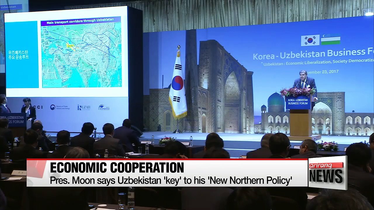 Pres. Moon vows to expand economic cooperation with Uzbekistan