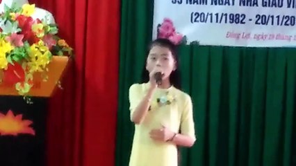 Bảo Anh Hát Chúc Mừng Ngày 20.11.2017 Tiếp