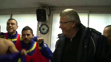 La joie dans les vestiaires de Saint Exupéry ce soir