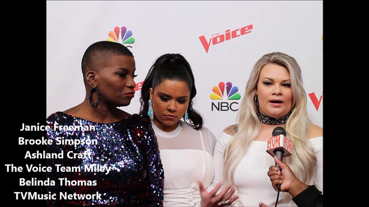The Voice 13 Top 12  Interviews Janice Brooke and Ashland of Team Miley