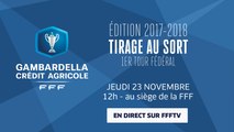 Jeudi 23, Coupe Gambardella-CA : le tirage au sort du 1er tour fédéral en direct (12h00)