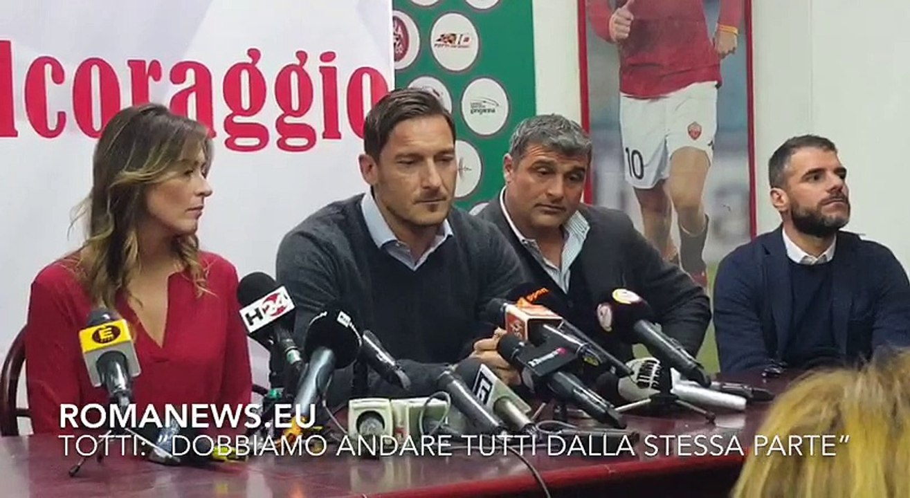 Totti: "Dobbiamo andare tutti dalla stessa parte"