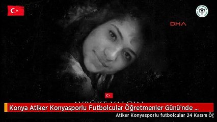 Download Video: Konya Atiker Konyasporlu Futbolcular Öğretmenler Günü'nde Aybüke Öğretmeni Unutmadı