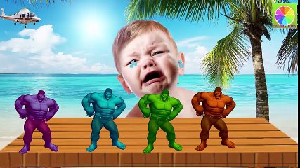 Baby Learn Colors with Hulk for Children Baby Cry Finger Family song Nursery Rhymes For Kids