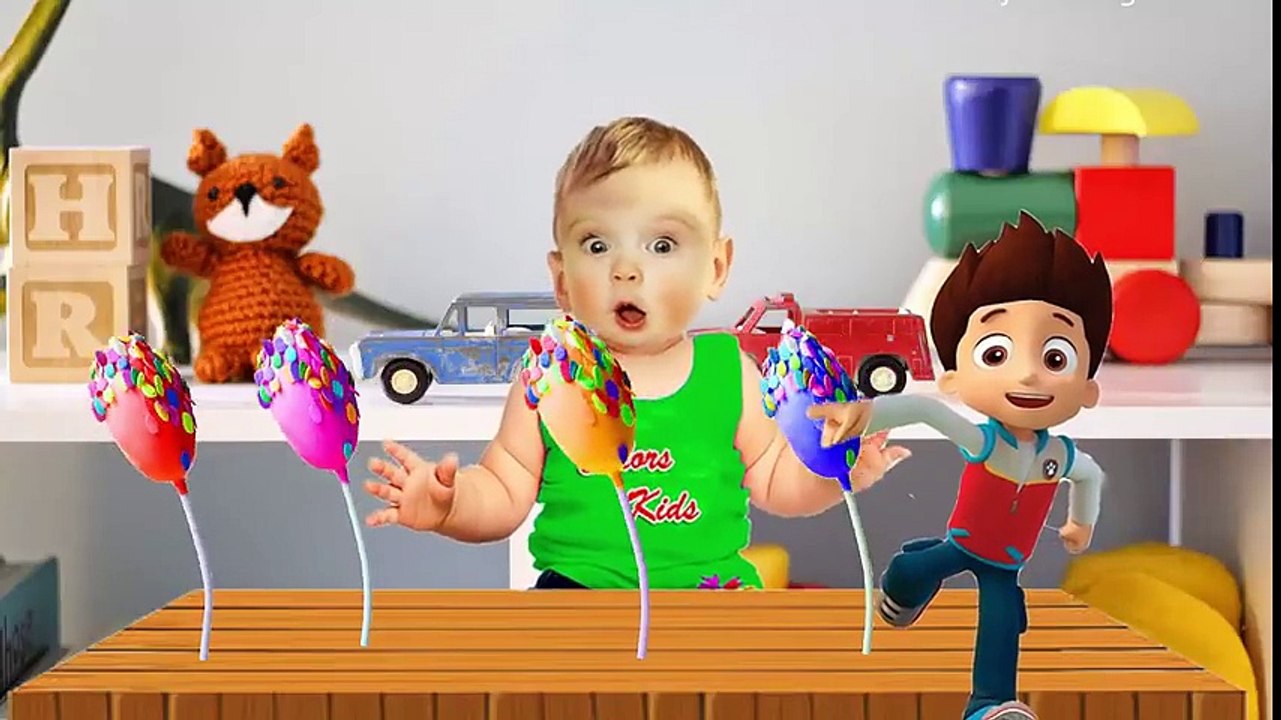 Learn Colors with Baby Crying Lollipops For Children, Finger Family Song Nursery Rhymes for Kids