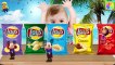 Learn Colors With Potato Chips for Children - Colors For Children To Learn with Baby crying Masha