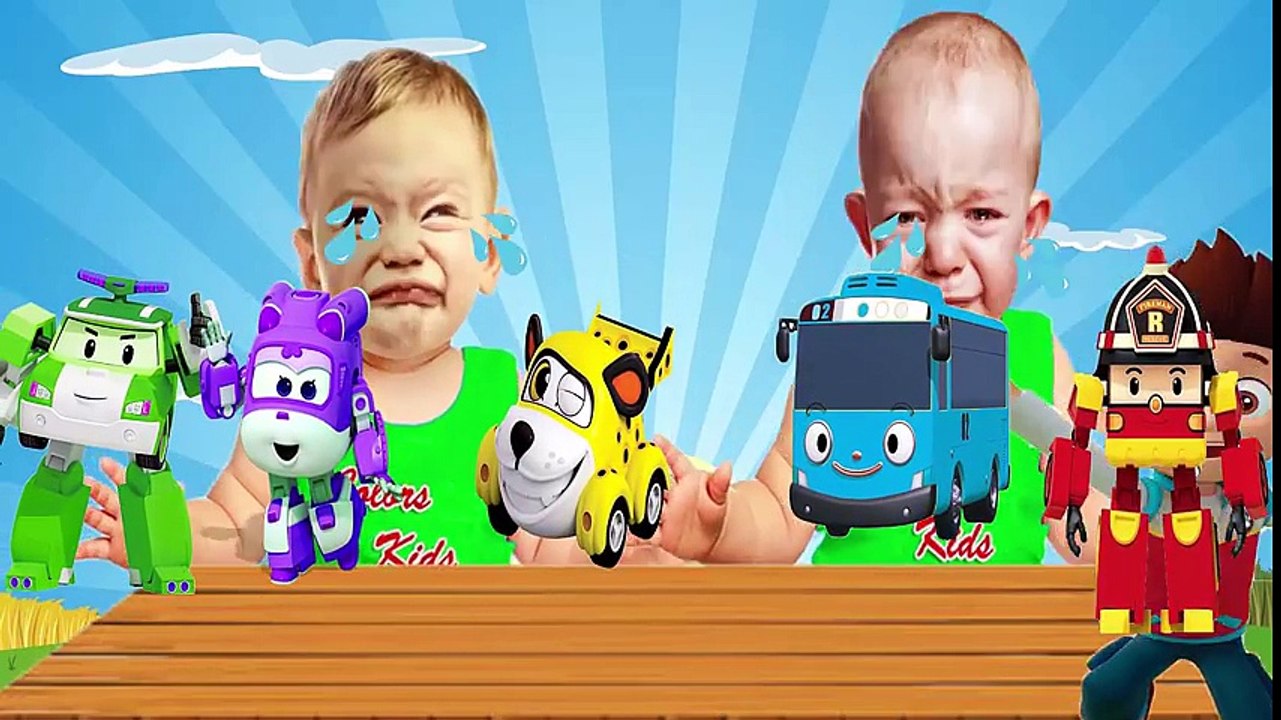 Robocar Poli Super Wings Vroomiz Tayo Learn Colors With Ryder Paw Patrol for Children