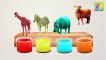 Wild Animals Bathing Colors Fun   Colors for Children to Learn with Wild Animals #1