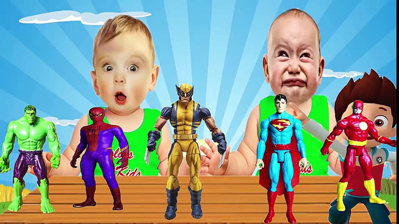 Learn Colors with Superheroes Learning Colors Video for Children Spider Man Finger Family For Kids