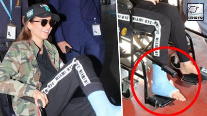 INJURED Kangana Is Ranaut All Smiles For The Camera