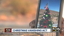 Family left stunned after Christmas tree in Cave Creek vandalized
