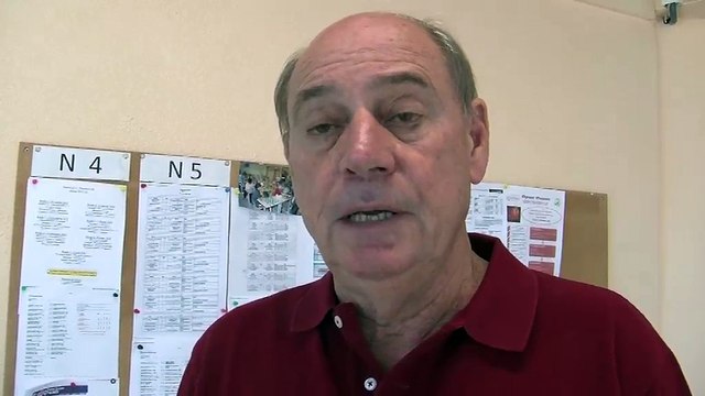 Le président du Martigues Volley Ball Michel Melot qui évoque la situation sportive