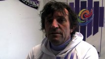 L'entraîneur du FC Istres et le défenseur des Violets Fouad Chafik