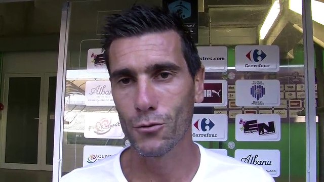 La capitaine du FC Istres Cyril Jeunechamp avant la réception de Boulogne