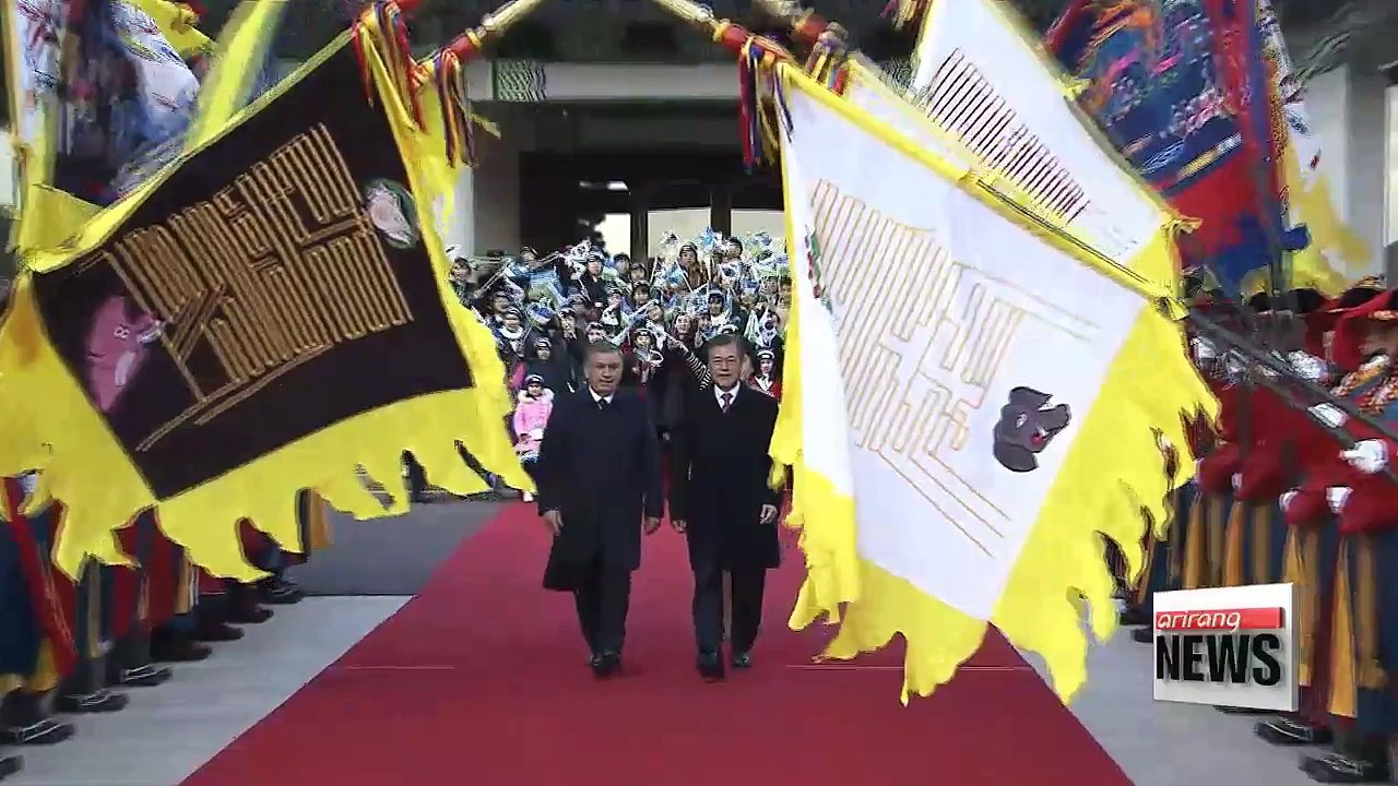 Leaders of S. Korea, Uzbekistan pledge to take bilateral ties to new level