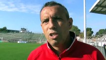 L'entraîneur du FC Martigues Franck Priou évoque le déplacement à Lyon