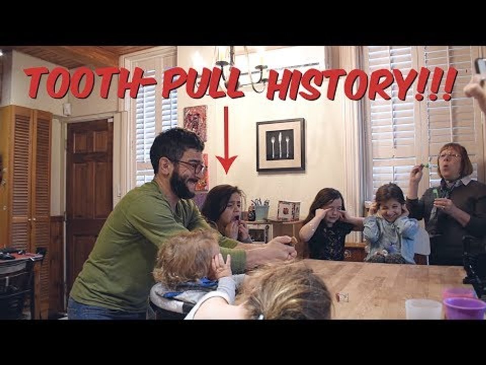 Dad Demonstrates Unconventional Tooth Extraction Method