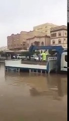 Today's scene after rain in Jeddah, Saudi Arabia