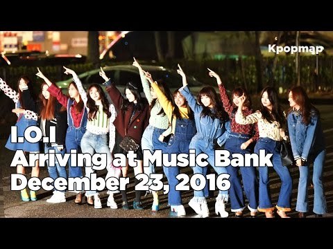 161223 I.O.I (아이오아이) arriving at Music Bank @Kpopmap