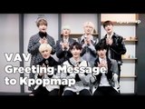 VAV Greeting Message to Kpopmap