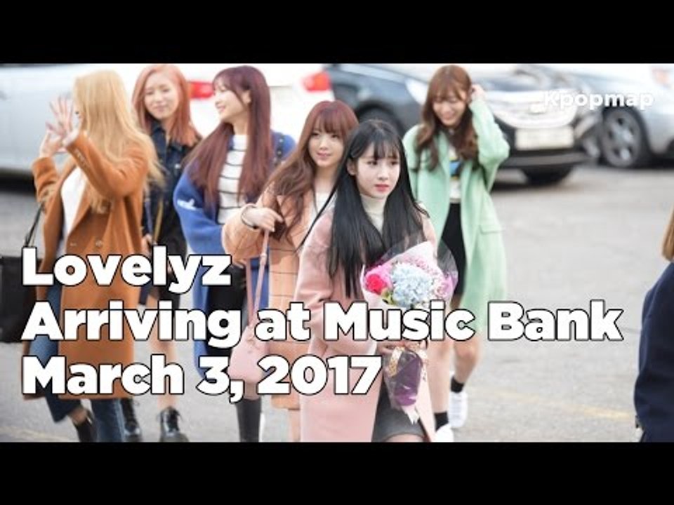 170303 Lovelyz (러블리즈) arriving at Music Bank @Kpopmap