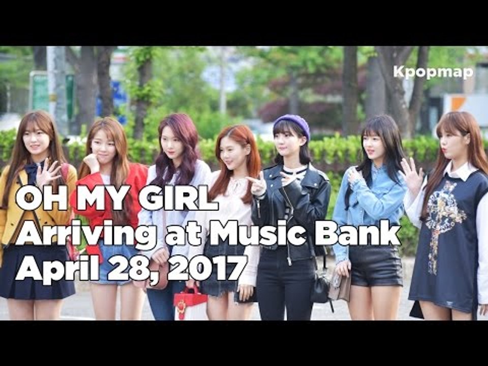 170428 OH MY GIRL (오마이걸) arriving at Music Bank @Kpopmap