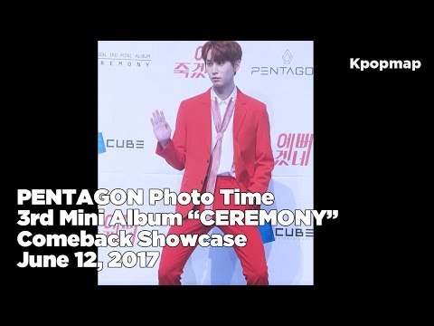 Focusing Exclusively for Phones )) PENTAGON CEREMONY - Critical Beauty Comeback Stage *Photo Time