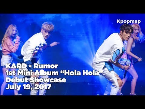 170719 KARD Hola Hola Debut Stage - Rumor (카드 루머, KARD Debut, KARD Fancam, 카드 데뷔 쇼케이스)