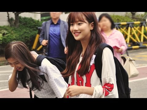 150904 APRIL arriving at Music Bank @Kpopmap