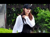 160429  APINK Jeong EunJi arriving at Music Bank @Kpopmap