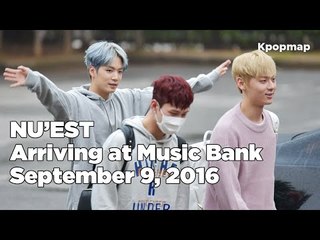 160909 NU'EST (뉴이스트) arriving at Music Bank @Kpopmap