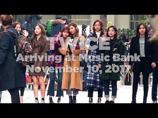 171110 TWICE (트와이스) arriving at Music Bank @Kpopmap