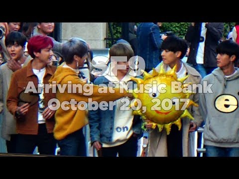 171020 SF9 (에스에프나인) arriving at Music Bank @Kpopmap