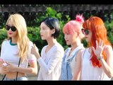 160805 Nine Muses A (나인뮤지스 에이) arriving at Music Bank @Kpopmap