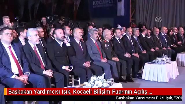 Başbakan Yardımcısı Işık, Kocaeli Bilişim Fuarının Açılış Törenine Katıldı