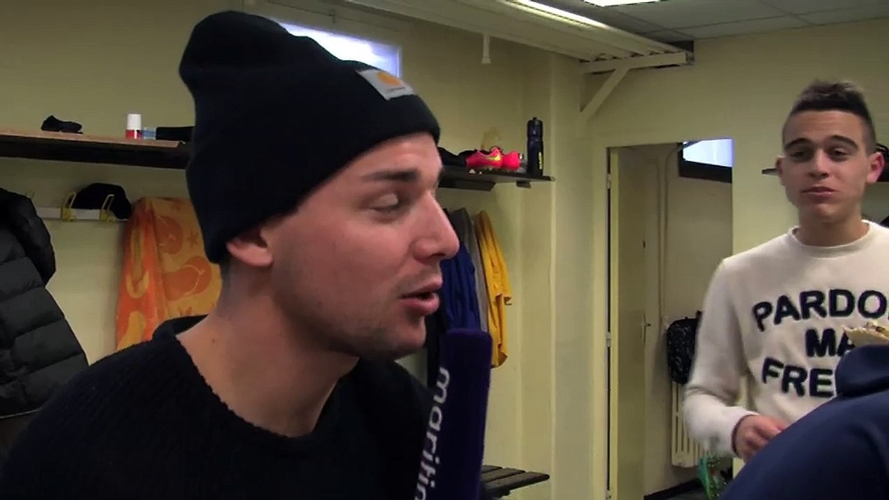 Une bonne ambiance dans les vestiaires de Turcan hier midi