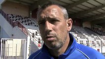 Le coach du FC Martigues Franck Priou