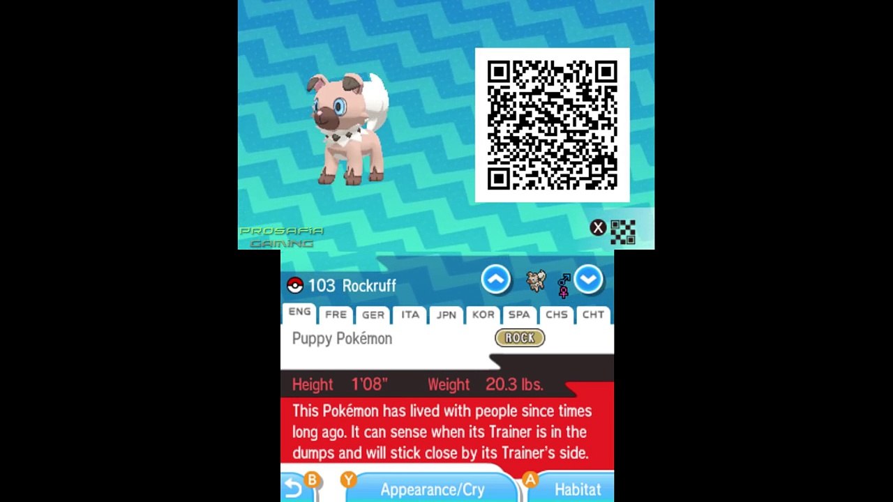 Pokémon Sun and Moon Complete Pokédex (ALL QR Codes & Shinies)