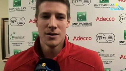 Coupe Davis 2017 - FRA-BEL - Joris De Loore : "On verra quel double on aura en face samedi..."