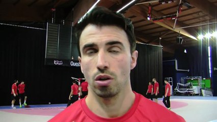 Bastien Cismondo avant le match Istres-Angers