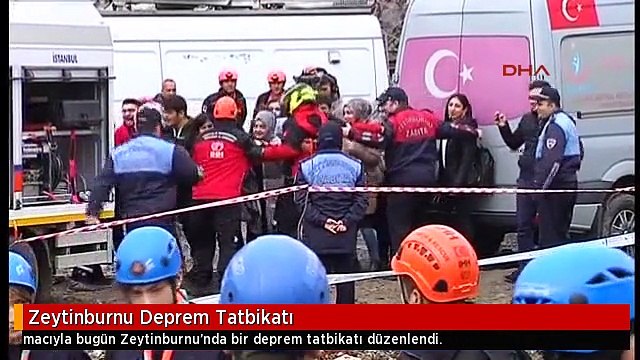 Zeytinburnu Deprem Tatbikatı