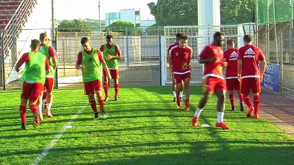 L'entraîneur du FC Martigues Franck N'Dioro avant le match important à Montpelleir samedi
