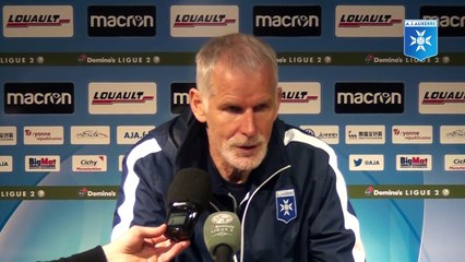 Conférence de presse de Francis Gillot avant AJA - AS Nancy Lorraine
