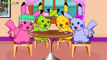 Learning Video Collection for Kids - Mega Pikachu Baby Ride Bike - KidsLearnSongABC