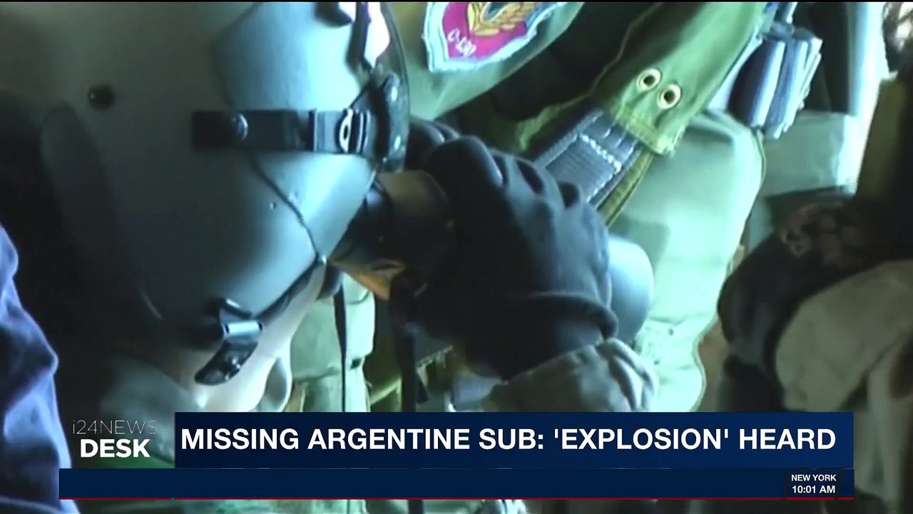 i24NEWS DESK | Missing Argentine sub: 'explosion' heard | Thursday, November 23rd 2017