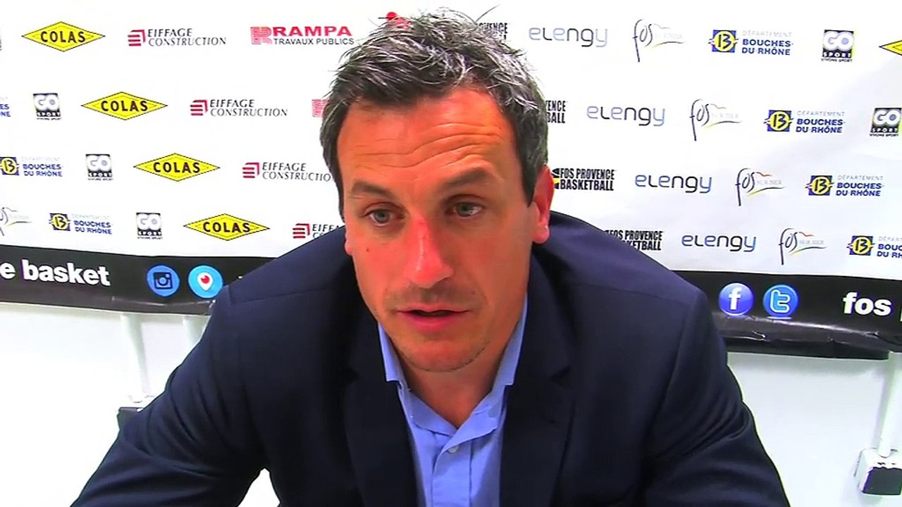 La réaction de l'entraîneur de Fos après la victoire face à Saint-Chamond