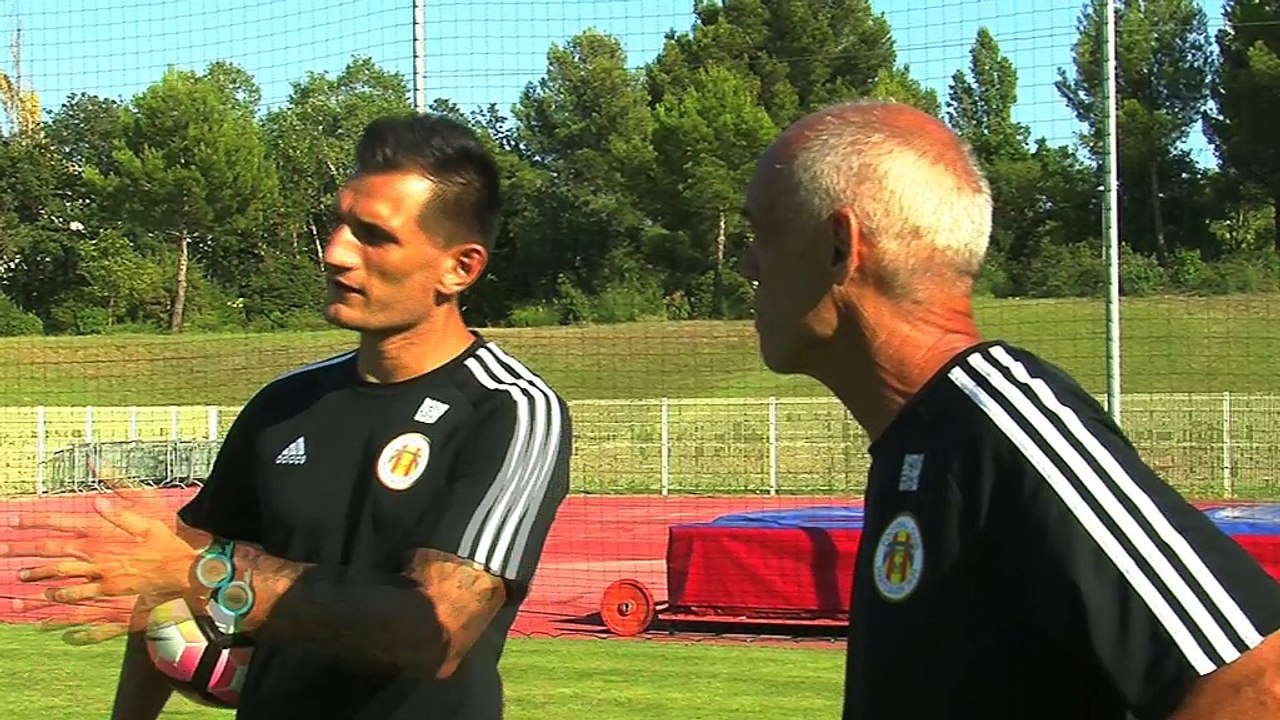 Une partie de la séance d'entraînement du FC Martigues en vidéo