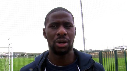 Massiré Kanté avant le match de Coupe de France contre Gémenos