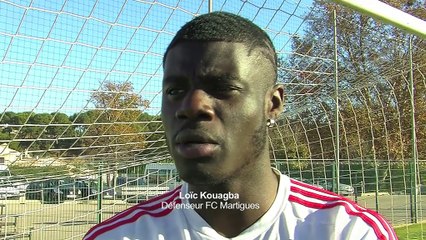Loîc Kouagba défenseur du FC Martigues