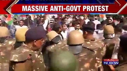 Massive Anti-Government Protest By Congress In Bhopal, Madhya Pradesh